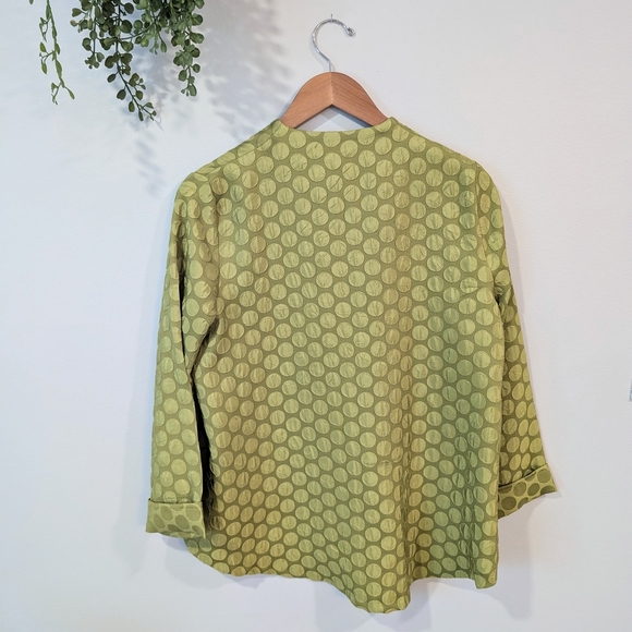 Joseph Ribkoff Green Textured Women's Cardigan - Picture 2 of 8